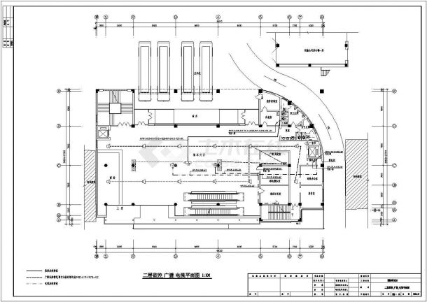 电气设计_某客运站弱电施工CAD图-图二