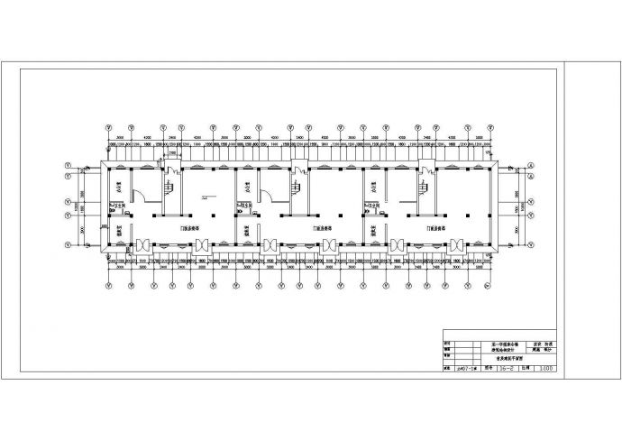 【5层】2661.77平米五层框架商住楼全套cad图纸（CAD建筑、结构图）_图1