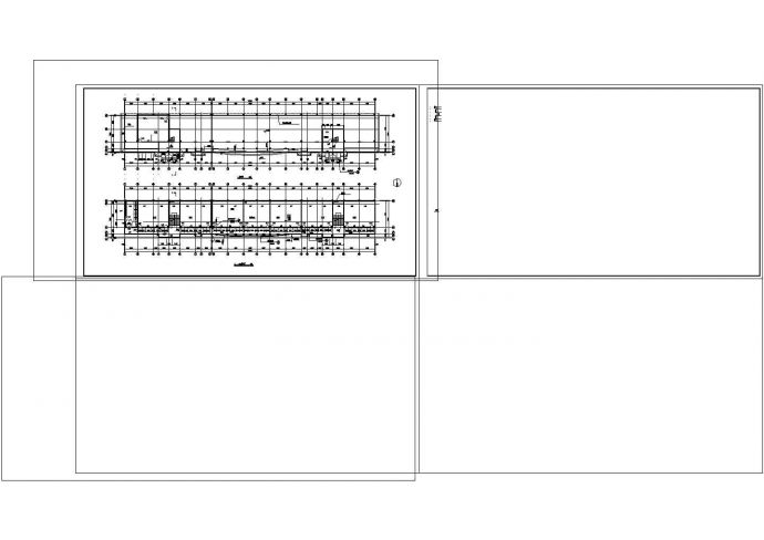 广西某六层中学教学楼建筑设计cad施工图纸_图1