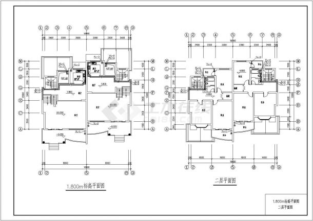 某3层双拼别墅给排水施工图【长16.8米 宽13米】-图二