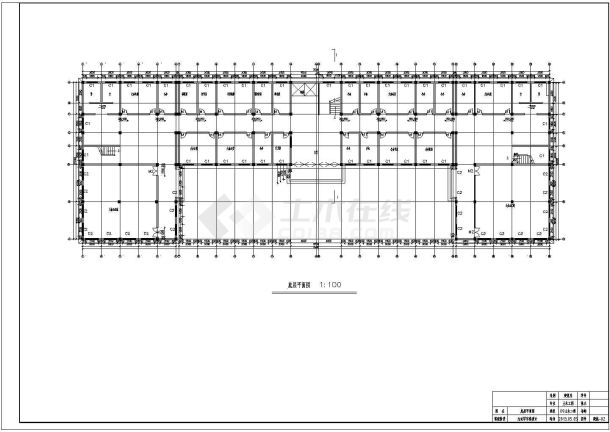 【4层】5400平米框架结构永达写字楼全套设计图纸（含计算书、设计图）-图二