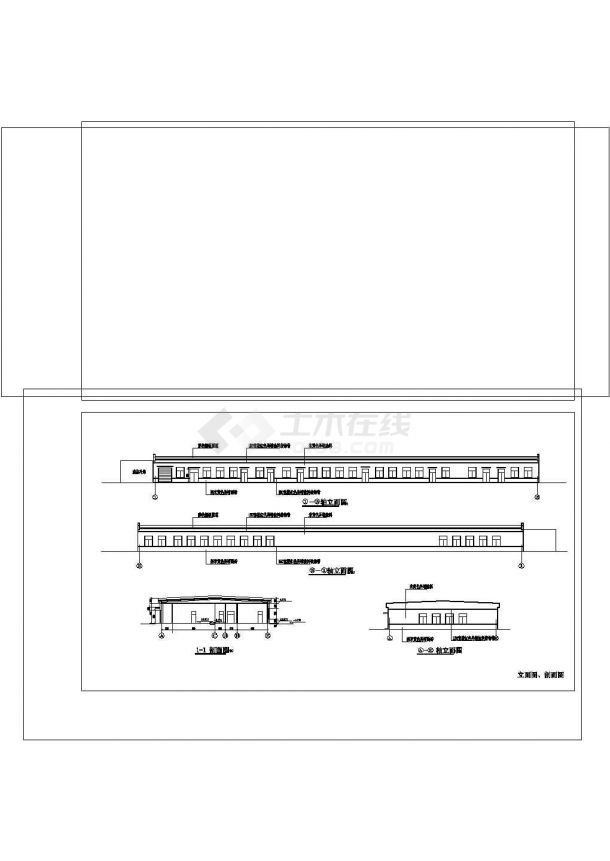 厂房设计_单层2155.84平米食品加厂房建筑施工CAD图纸设计-图一