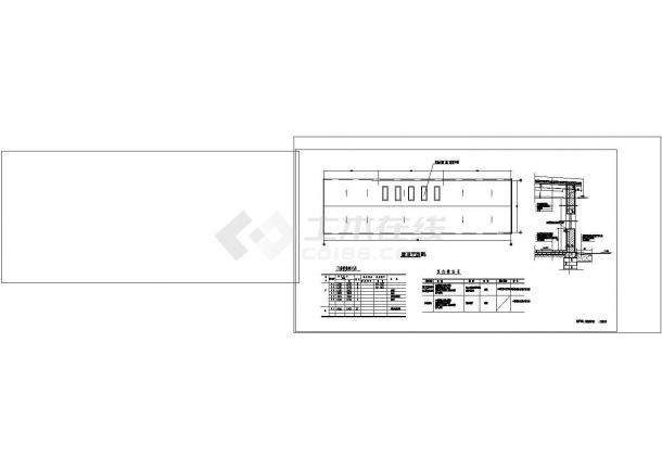 厂房设计_单层2155.84平米食品加厂房建筑施工CAD图纸设计-图二