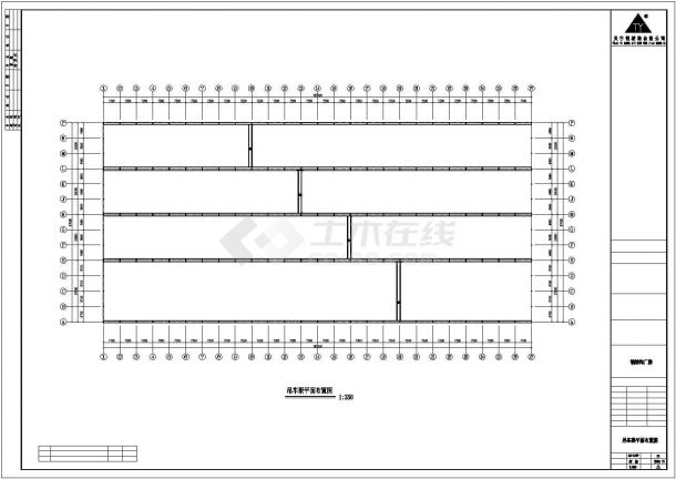 某地二层全钢结构超市设计CAD施工图（187X87）-图一