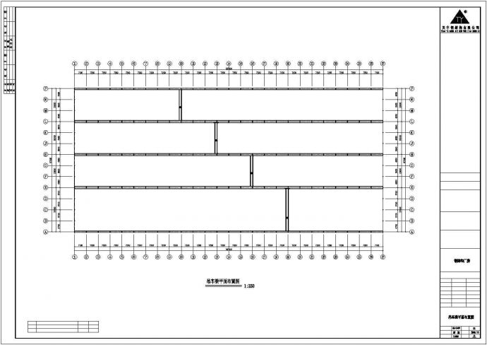 某地二层全钢结构超市设计CAD施工图（187X87）_图1