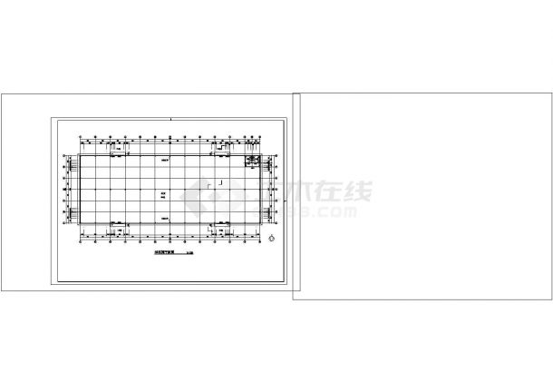 厂房设计_单层工业厂房车间建筑方案设计图CAD图纸设计-图一