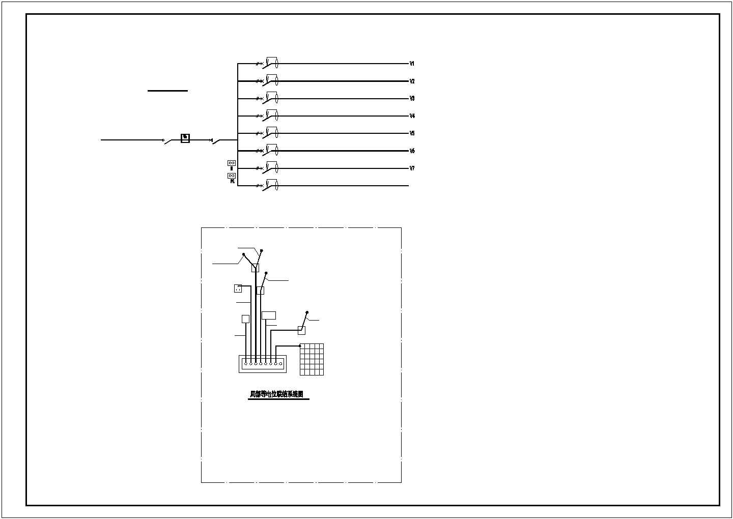 内河县武军街道公共厕所改造设计--电气设计施工图