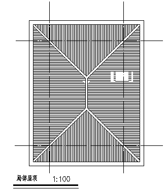 单层古城路厕所建筑施工cad图(带效果图，水电图，八张)-图二