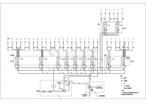 某工程综合写字楼弱电系统设计CAD参考图-图一