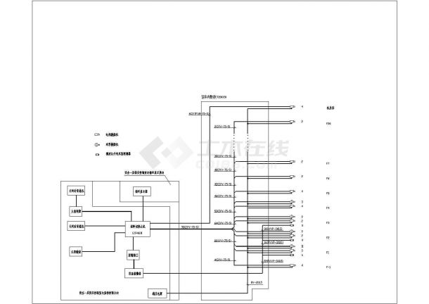 某工程综合写字楼弱电系统设计CAD参考图-图二