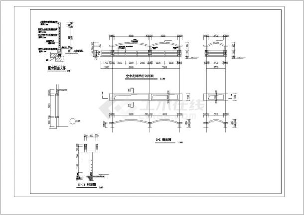 兰州市亭苑家园小区6层框架结构商住楼建筑设计CAD图纸（1层为店铺）-图二
