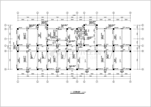 4400平方米6层办公楼全套设计建筑结构施工图（含计算书）-图一