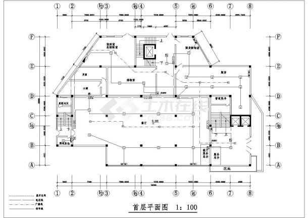 某综合楼消防电气设计CAD参考图-图二