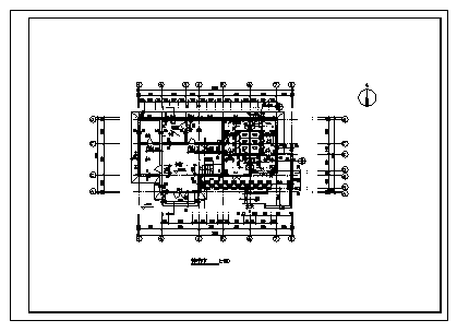 300平某城市单层砖混结构公共厕所建筑施工cad图(带效果图，共二十八张)-图一