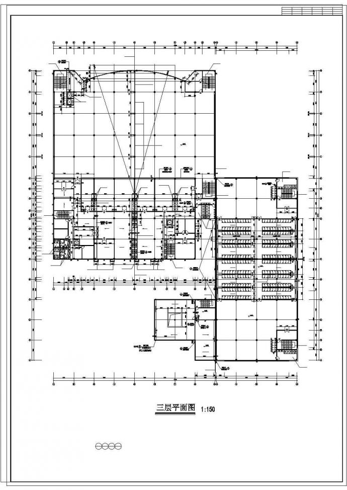 某学校欧式食堂建筑设计施工图_图1