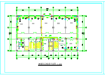 某高层住宅楼采暖、防排烟cad施工设计图节点图_图1
