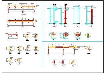 某工厂21米厂房建筑结构cad设计图-图二