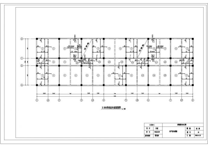 某5层3944平米框架综合办公楼CAD图（部分建筑结构图，计算书）_图1