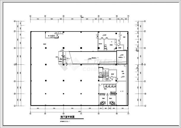 某多层砖混结构星级酒店设计cad全套配套功能平面分布图（含设计说明）-图一