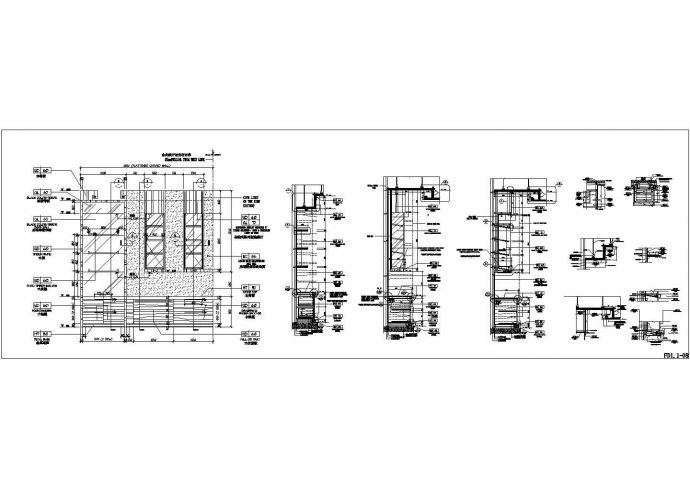 某酒柜CAD设计构造节点图_图1