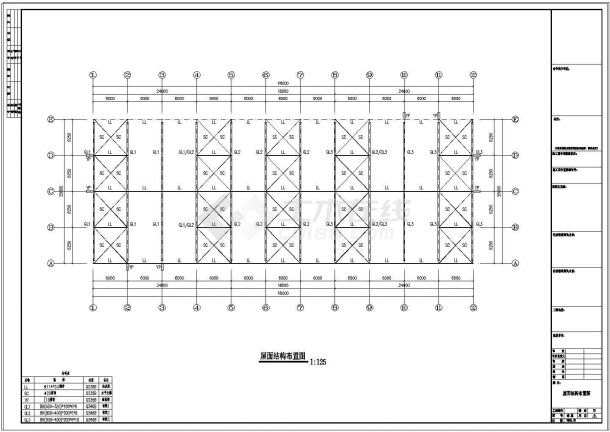 厂房设计_远太公司钢结构厂房工程CAD施工图-图二