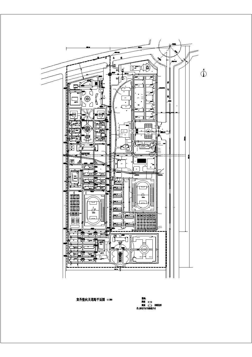 某大学总平面建筑施工全套完整大样图CAD图纸