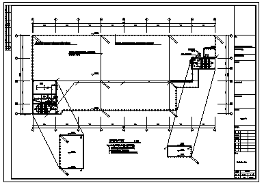 某市五层厂房生产车间电气施工cad图(含照明插座，防雷接地，电话系统设计)-图一