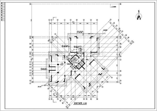 南阳市某十八层高层商住楼建筑设计cad详图（含设计说明）-图一