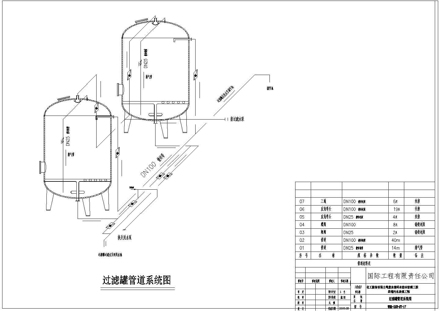 某化工厂终端污水处理CAD设计完整施工图纸