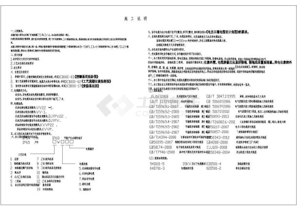 某污水厂全套自控CAD大样完整施工图纸-图二