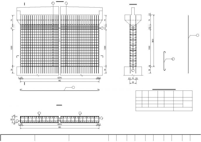 2孔8米薄壁桥台全套CAD施工图_图1