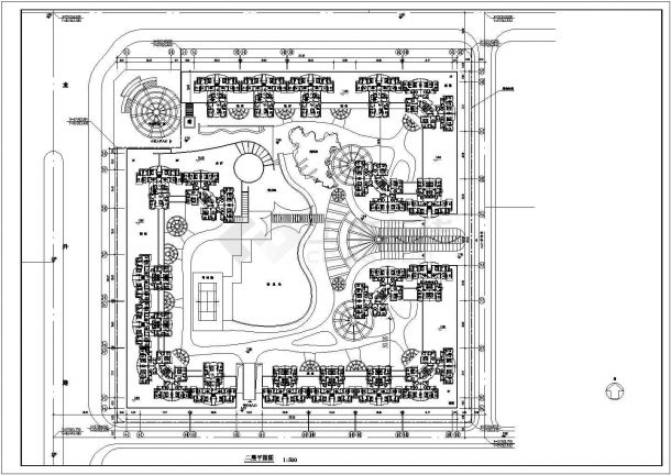 某高层住宅小区平面规划图CAD图纸包括交通分析图-图二