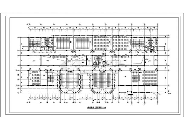 南京大学教学楼规划设计建筑施工cad图纸，共二十一张-图一