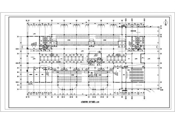 南京大学教学楼规划设计建筑施工cad图纸，共二十一张-图二