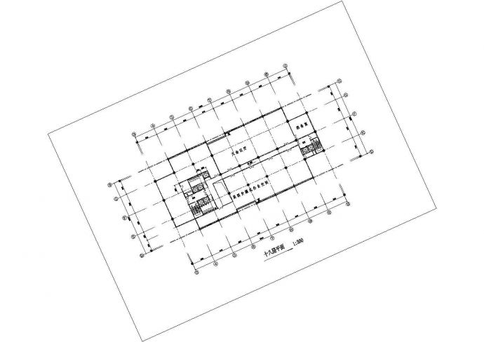 某高级写字楼建筑设计施工全套建筑平立面CAD图纸_图1
