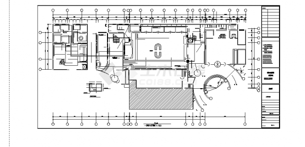 3套东方宾馆电气系统设计施工cad图纸-图一
