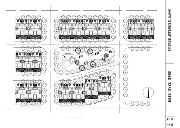 某小区高层建筑设计CAD施工图纸-图二