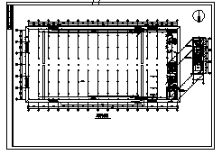 某单层厂房内车间电气施工cad图(含照明配电设计)_图1