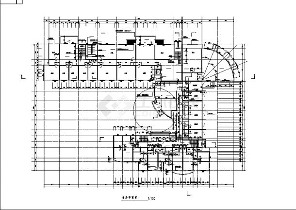 苏州三套多层办公综合楼建筑设计施工cad图纸（含说明）-图二