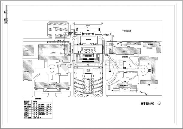 华南理工大学某技术科学楼建筑设计施工图-图一
