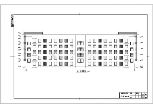 5332.71平米5层框架办公楼全套毕业设计（含计算书、建筑、结构施工图）-图一
