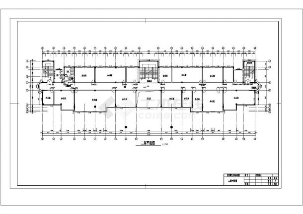 5332.71平米5层框架办公楼全套毕业设计（含计算书、建筑、结构施工图）-图二