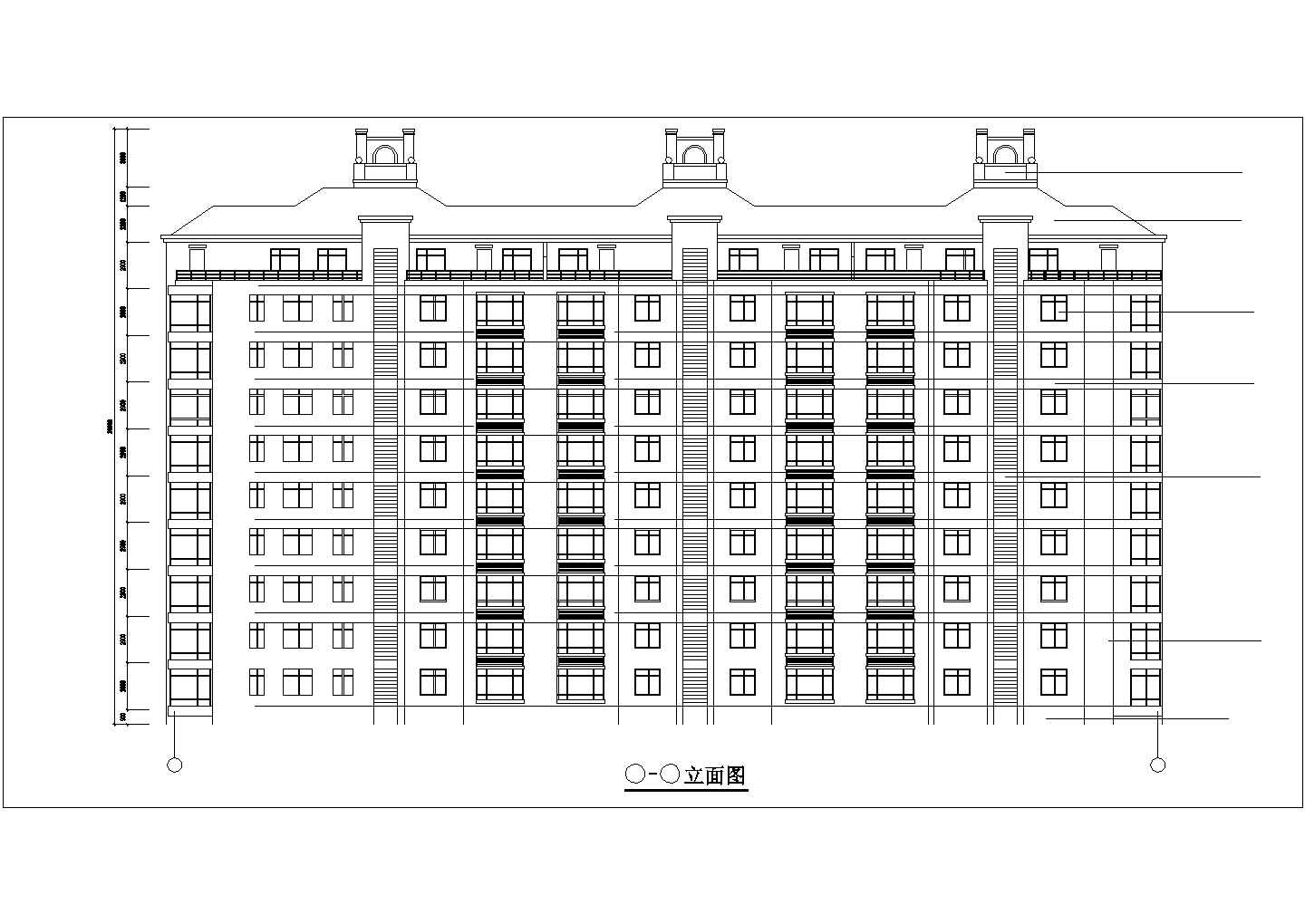 长61.8米 宽16.35米 9层阁楼3单元每单元2户钢结构住宅楼全套完整大样图CAD图纸设计图
