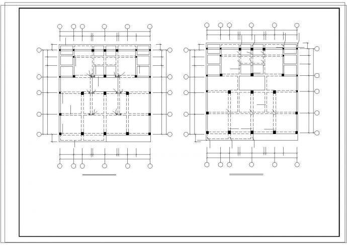 底框结构商住大楼建筑结构cad设计施工图纸_图1