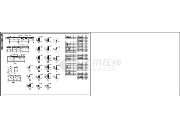 某地区经典型底框住宅建筑cad结构施工设计图-图一