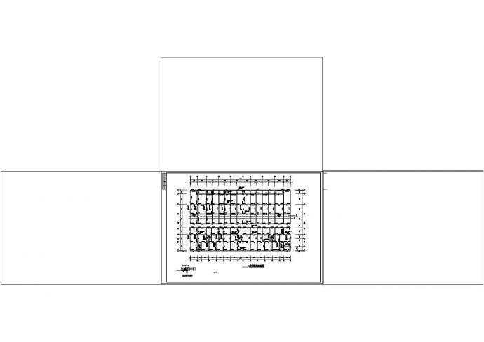 某两层底部框架住宅楼结构cad施工设计图纸_图1