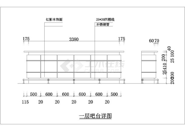 某38款常用板式酒柜CAD设计完整图库-图一