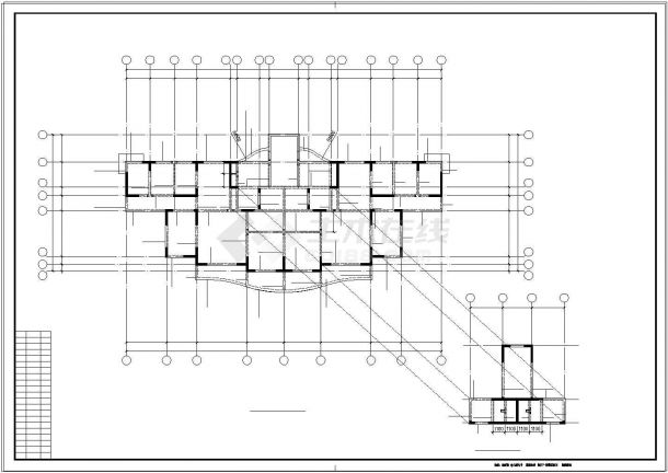 某18层剪力墙住宅楼结构建筑工程设计施工cad图纸-图二