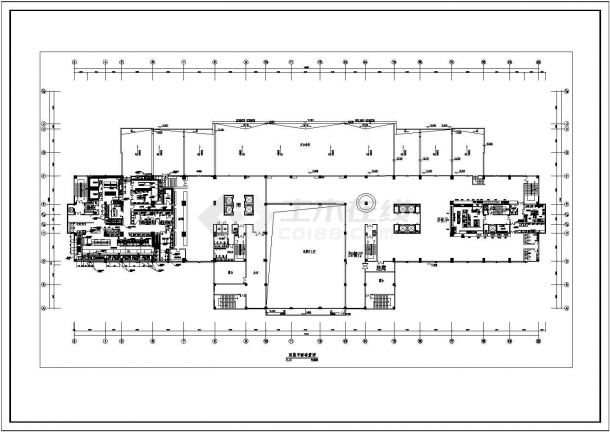 某东湖酒店厨房CAD详细构造设计图-图一