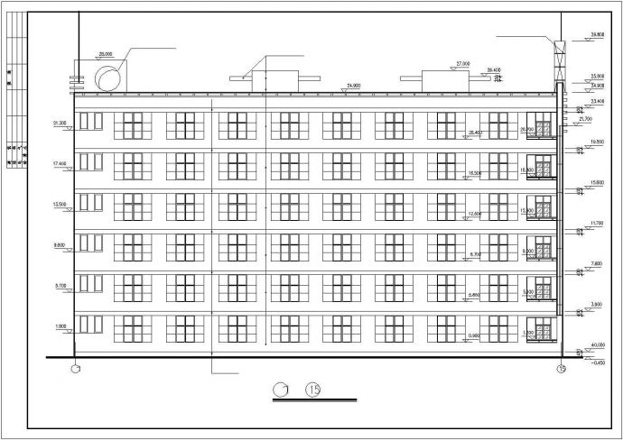 某全套教学楼建筑结构板梁配筋楼梯设计施工CAD图纸_图1